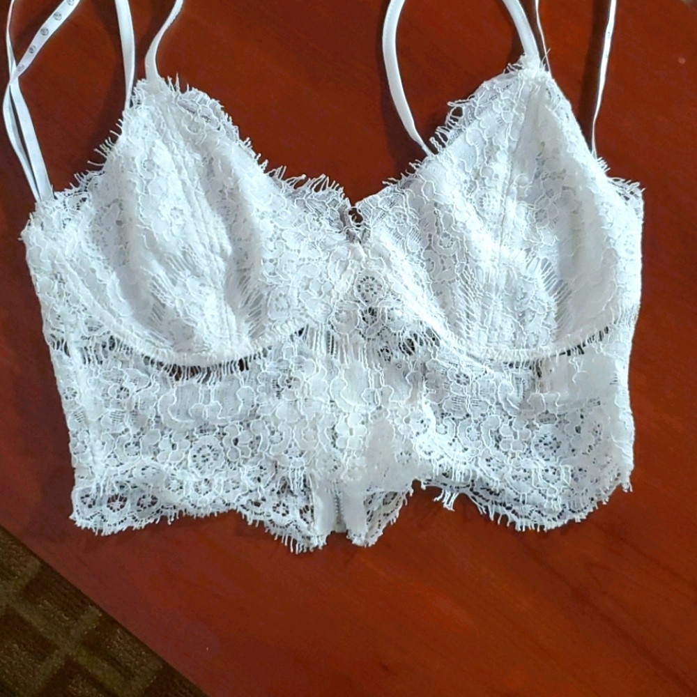 Lace Bralet White/Ivory NWT
